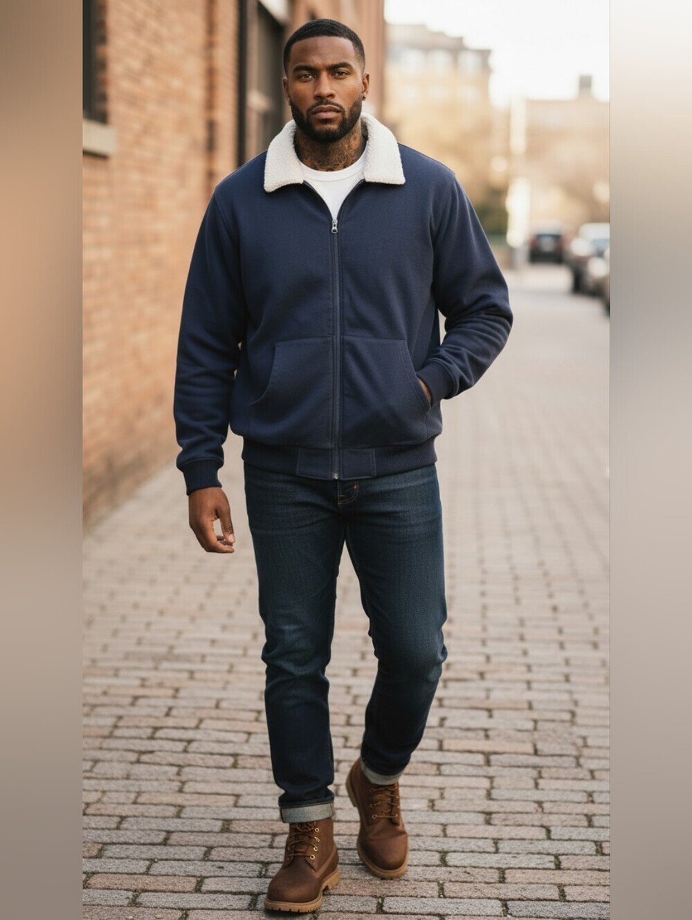 Old Navy Vintage Sherpa Fleece Quarter Zip Black Pullover